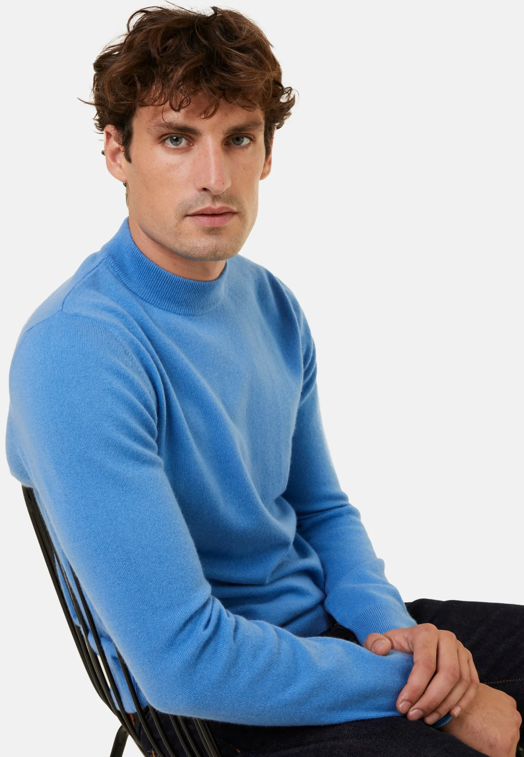 Maison Montagut Pull Col Montant En Cachemire - Esteban>Homme Pulls