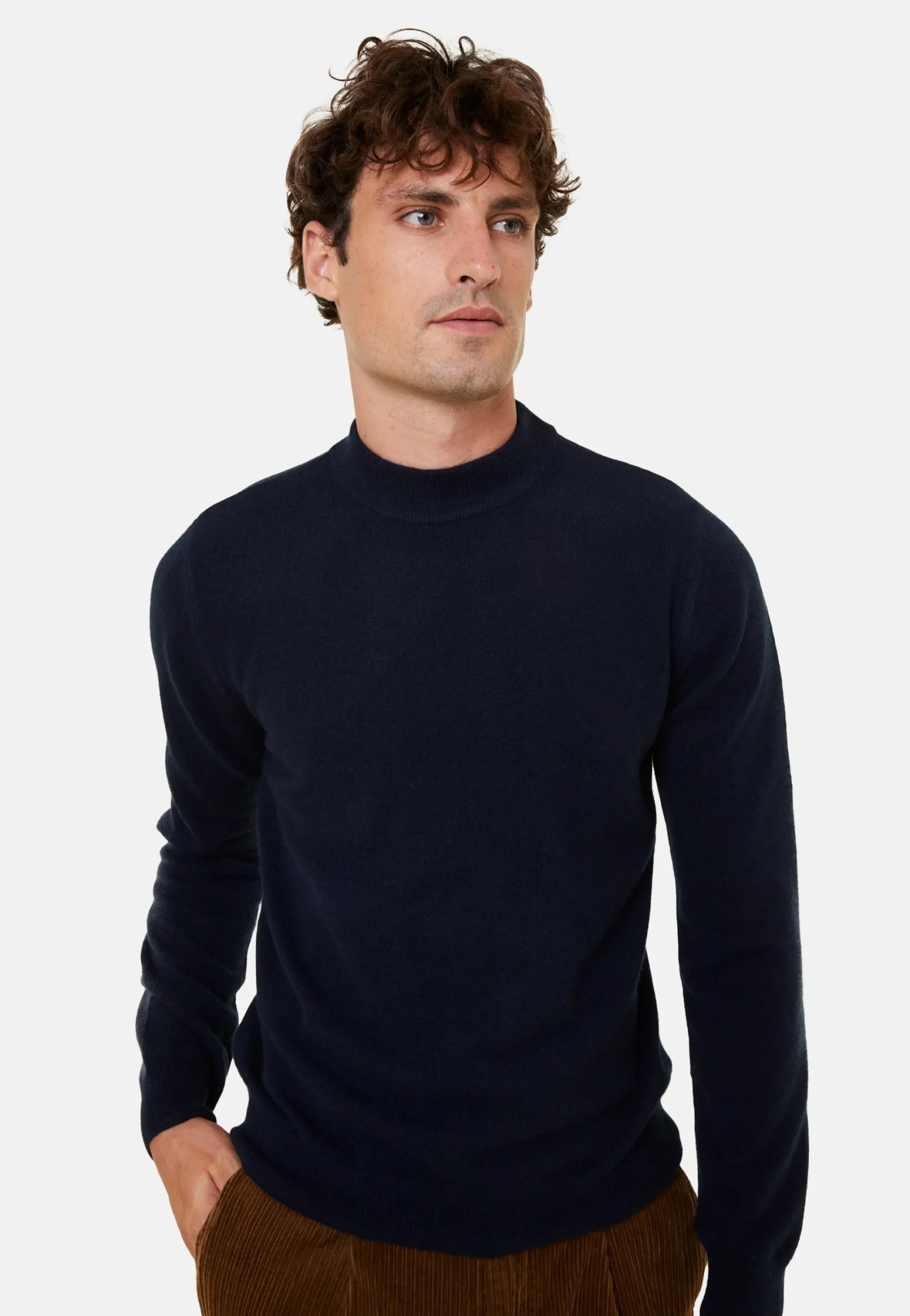 Maison Montagut Pull Col Montant En Cachemire - Esteban>Homme Pulls