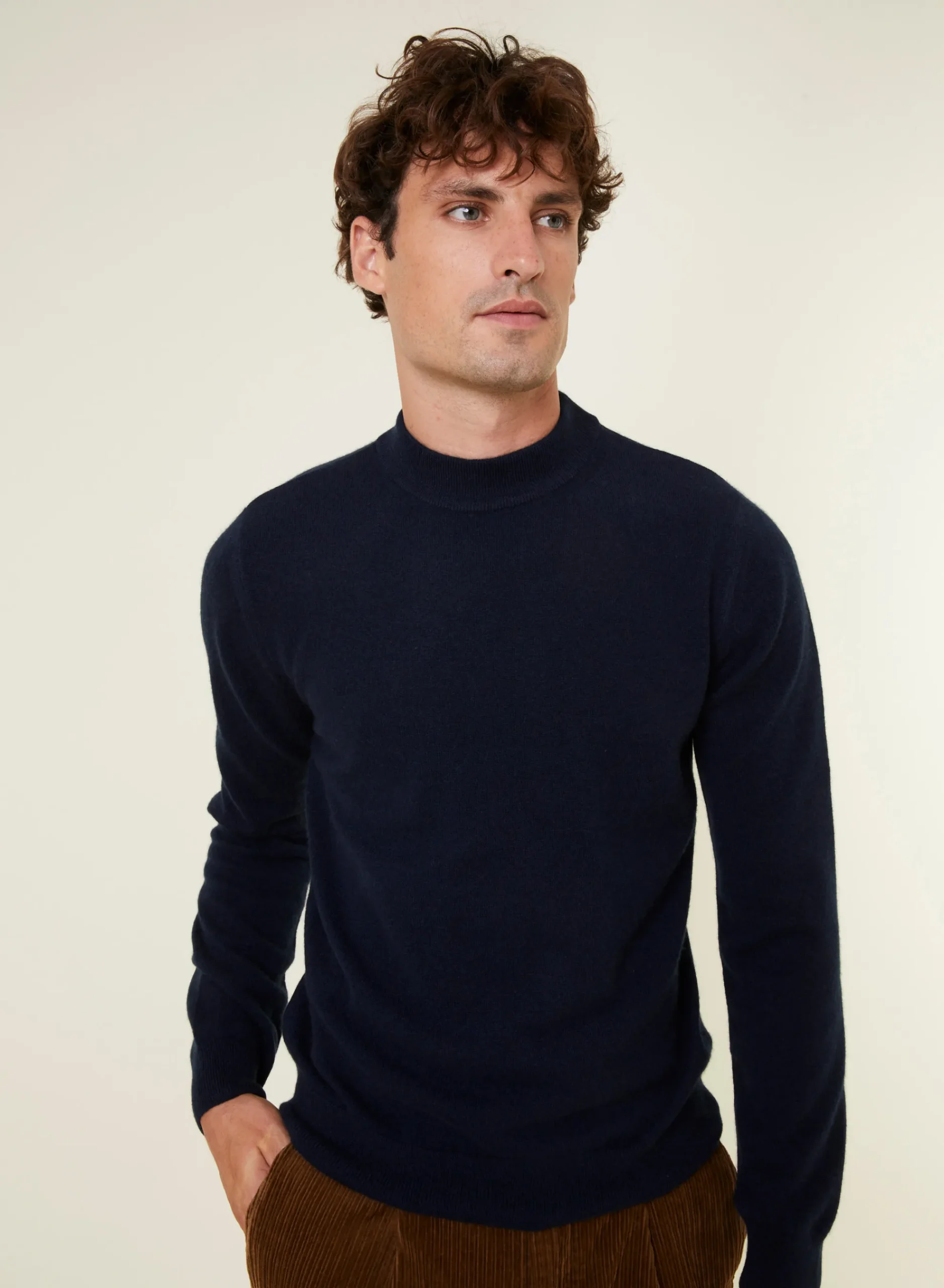 Maison Montagut Pull Col Montant En Cachemire - Esteban>Homme Pulls