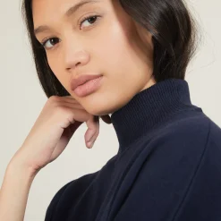 Maison Montagut Pull Col Montant En Coton Cachemire - Fanny><noscript><img width=