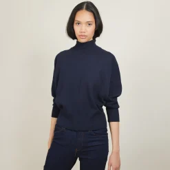 Maison Montagut Pull Col Montant En Coton Cachemire - Fanny><noscript><img width=