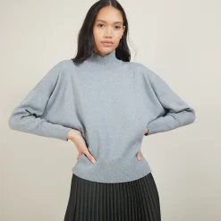 Maison Montagut Pull Col Montant En Coton Cachemire - Fanny><noscript><img width=