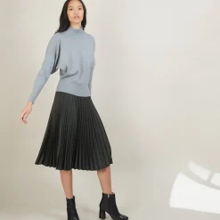 Maison Montagut Pull Col Montant En Coton Cachemire - Fanny><noscript><img width=