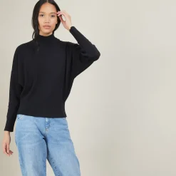 Maison Montagut Pull Col Montant En Coton Cachemire - Fanny><noscript><img width=