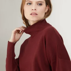Maison Montagut Pull Col Montant En Coton Cachemire - Fanny><noscript><img width=