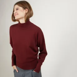 Maison Montagut Pull Col Montant En Coton Cachemire - Fanny><noscript><img width=