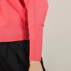 Maison Montagut Pull Col Montant En Coton Cachemire - Fanny><noscript><img width=