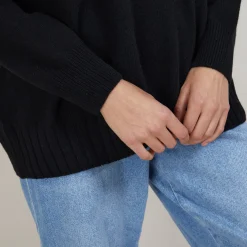 Maison Montagut Pull Col Montant Oversize En Cachemire Melange - Glace><noscript><img width=