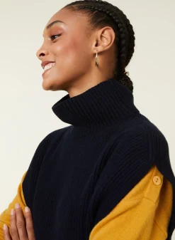 Maison Montagut Pull Col Montant Sans Manches En Cachemire Melange - Dalya><noscript><img width=