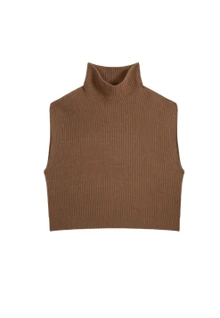 Maison Montagut Pull Col Montant Sans Manches En Cachemire Melange - Dalya><noscript><img width=