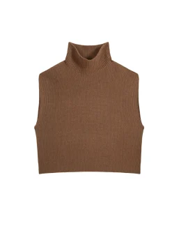 Maison Montagut Pull Col Montant Sans Manches En Cachemire Melange - Dalya><noscript><img width=