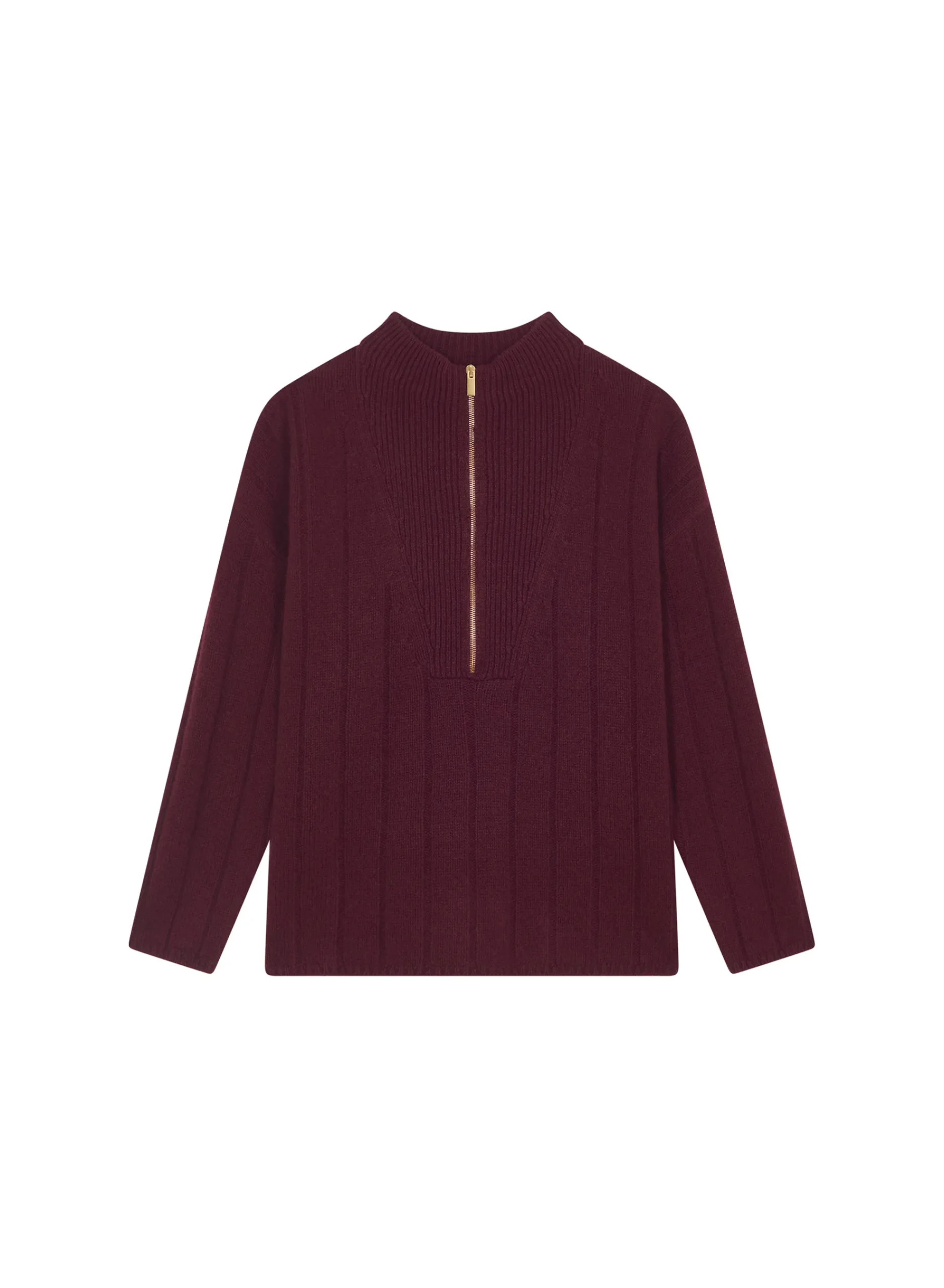 Maison Montagut Pull Col Montant Zippe En Cachemire Melange - Lodric>Femme Pulls
