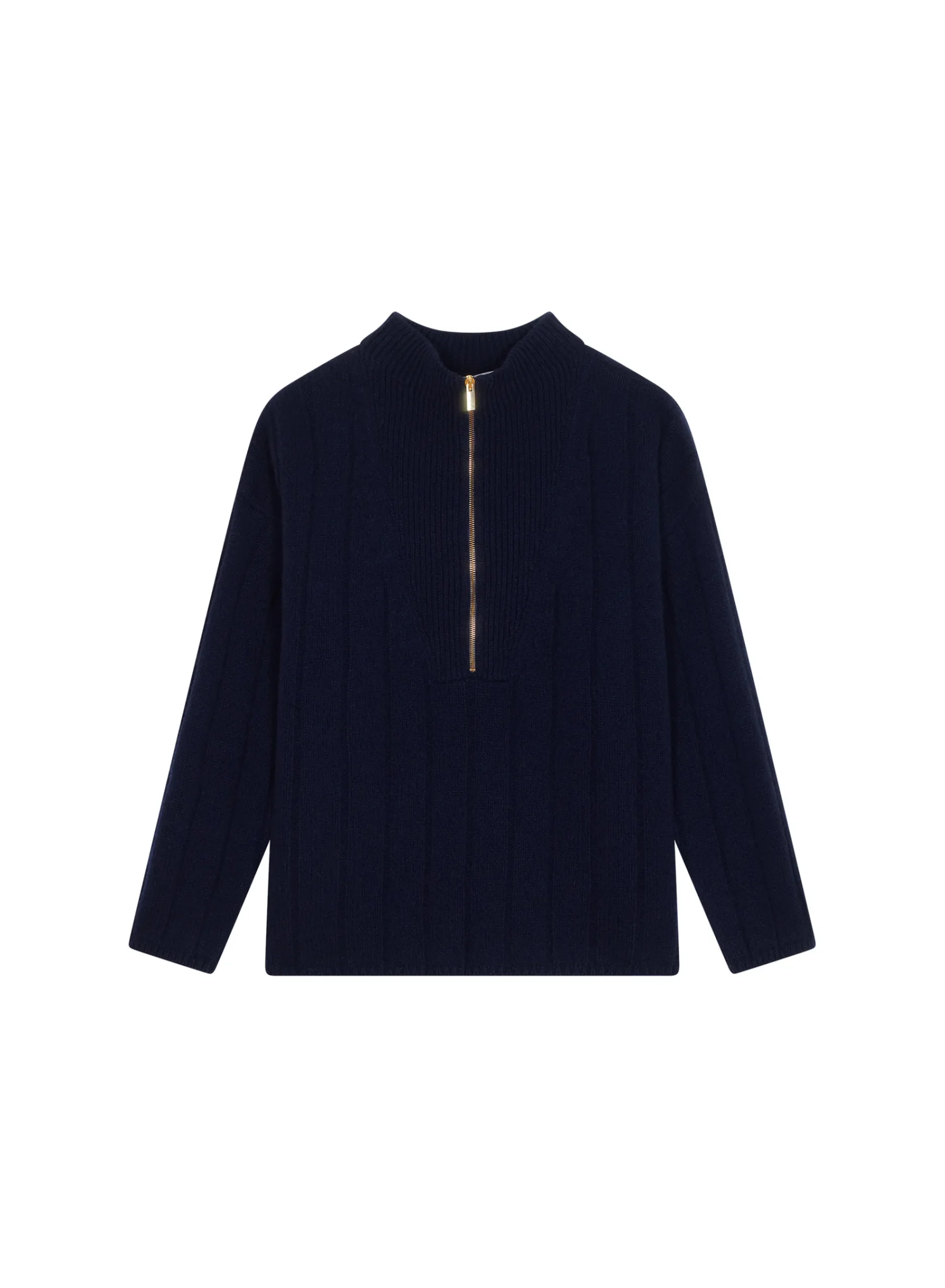 Maison Montagut Pull Col Montant Zippe En Cachemire Melange - Lodric>Femme Pulls