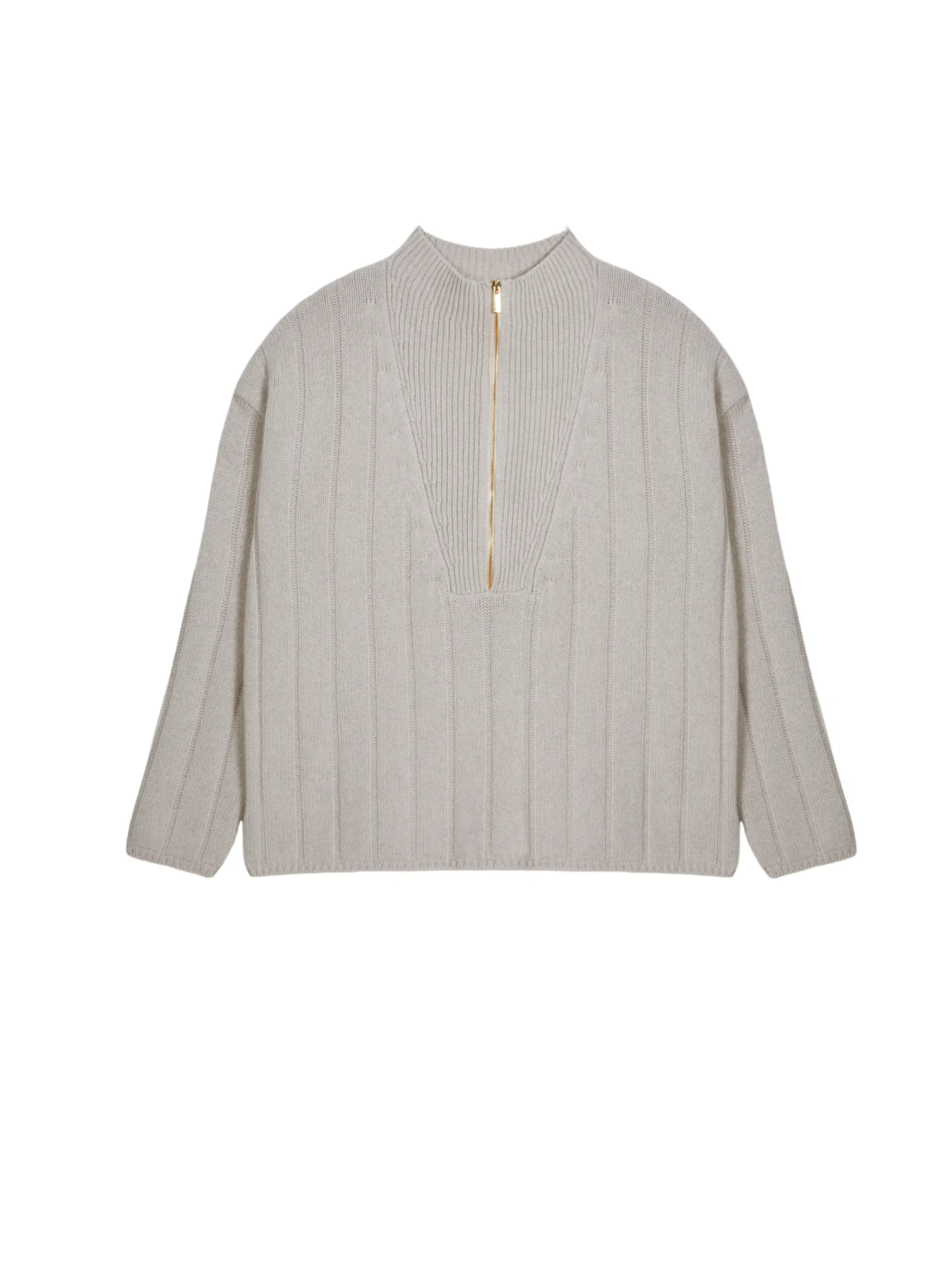 Maison Montagut Pull Col Montant Zippe En Cachemire Melange - Lodric>Femme Pulls
