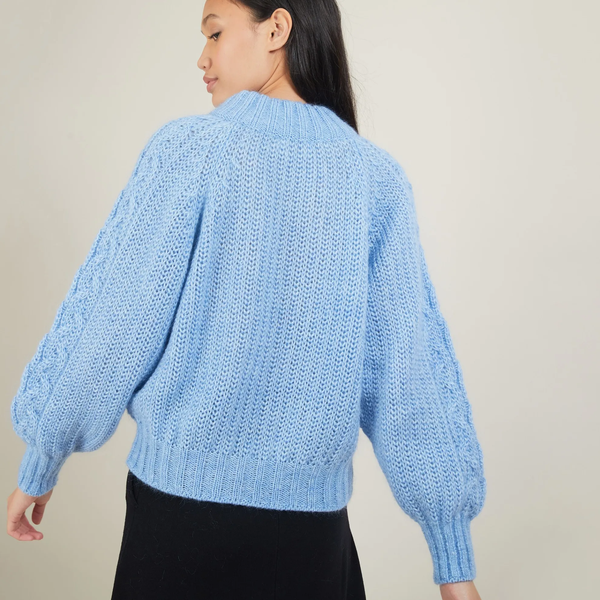 Maison Montagut Pull Col Montant Zippe En Mohair - Gilda>Femme Pulls