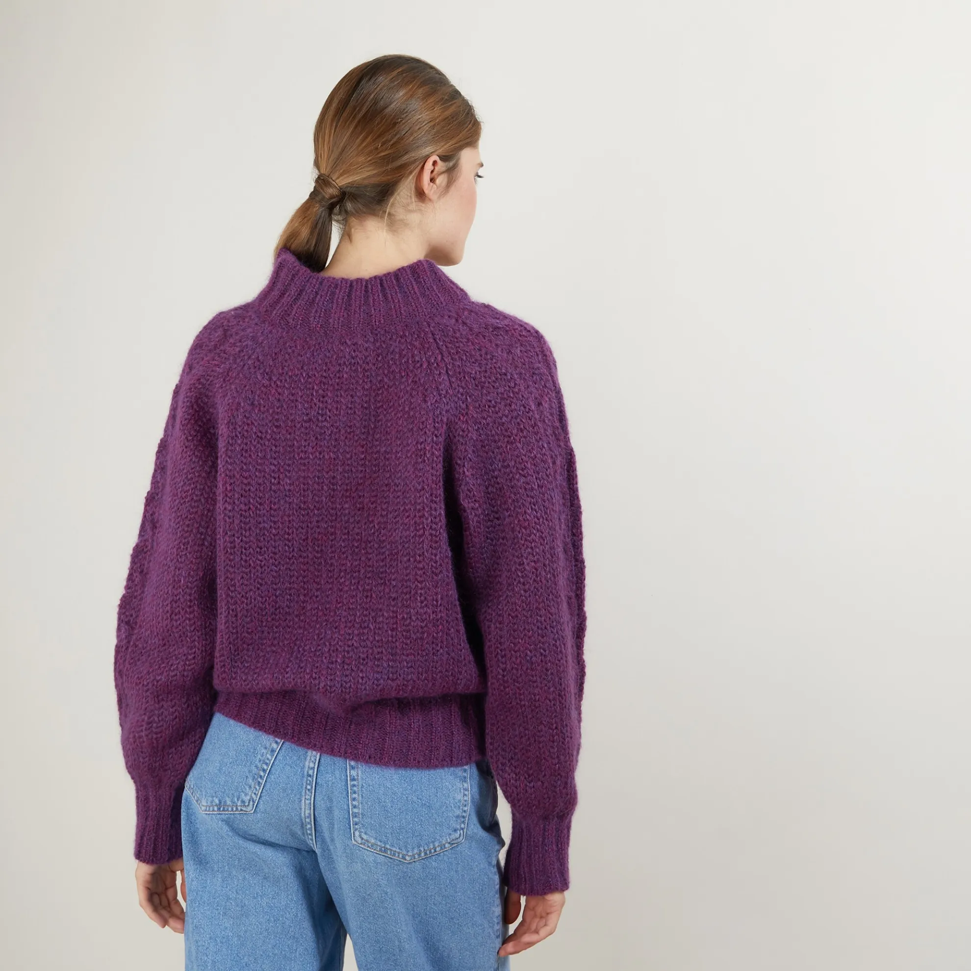 Maison Montagut Pull Col Montant Zippe En Mohair - Gilda>Femme Pulls