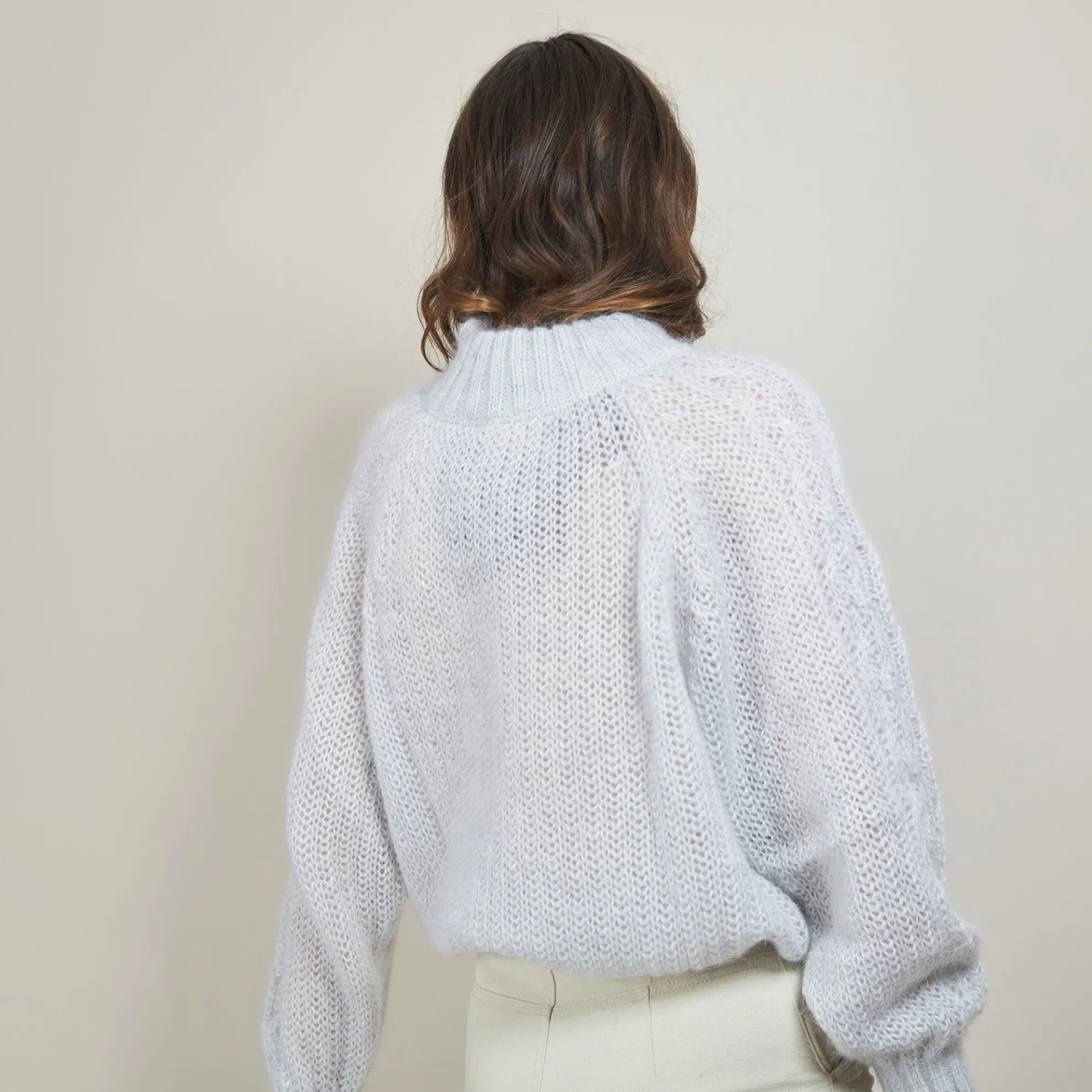 Maison Montagut Pull Col Montant Zippe En Mohair - Gilda>Femme Pulls