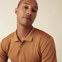 Maison Montagut Pull Col Polo Avec Logo En Laine Merinos - Eni><noscript><img width=