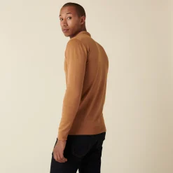 Maison Montagut Pull Col Polo Avec Logo En Laine Merinos - Eni><noscript><img width=