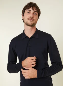 Maison Montagut Pull Col Polo Avec Logo En Laine Merinos - Eni><noscript><img width=