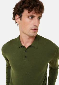 Maison Montagut Pull Col Polo Avec Logo En Laine Merinos - Eni><noscript><img width=