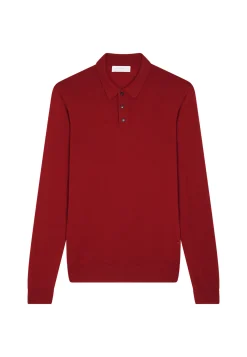 Maison Montagut Pull Col Polo Avec Logo En Laine Merinos - Eni><noscript><img width=