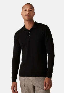 Maison Montagut Pull Col Polo Avec Logo En Laine Merinos - Eni><noscript><img width=