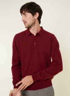 Maison Montagut Pull Col Polo En Cachemire - Emerson><noscript><img width=