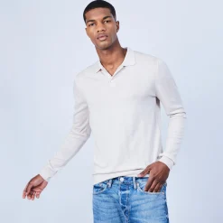 Maison Montagut Pull Col Polo En Laine Merinos - Lino>Homme Polos