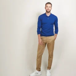 Maison Montagut Pull Col Polo En Laine Merinos - Beni><noscript><img width=