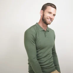 Maison Montagut Pull Col Polo En Laine Merinos - Beni><noscript><img width=