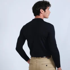 Maison Montagut Pull Col Polo En Laine Merinos - Beni><noscript><img width=