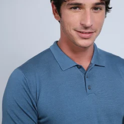 Maison Montagut Pull Col Polo En Laine Merinos - Beni><noscript><img width=