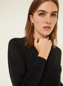 Maison Montagut Pull Col Rond A Point Jersey En Laine Merinos - Asena><noscript><img width=