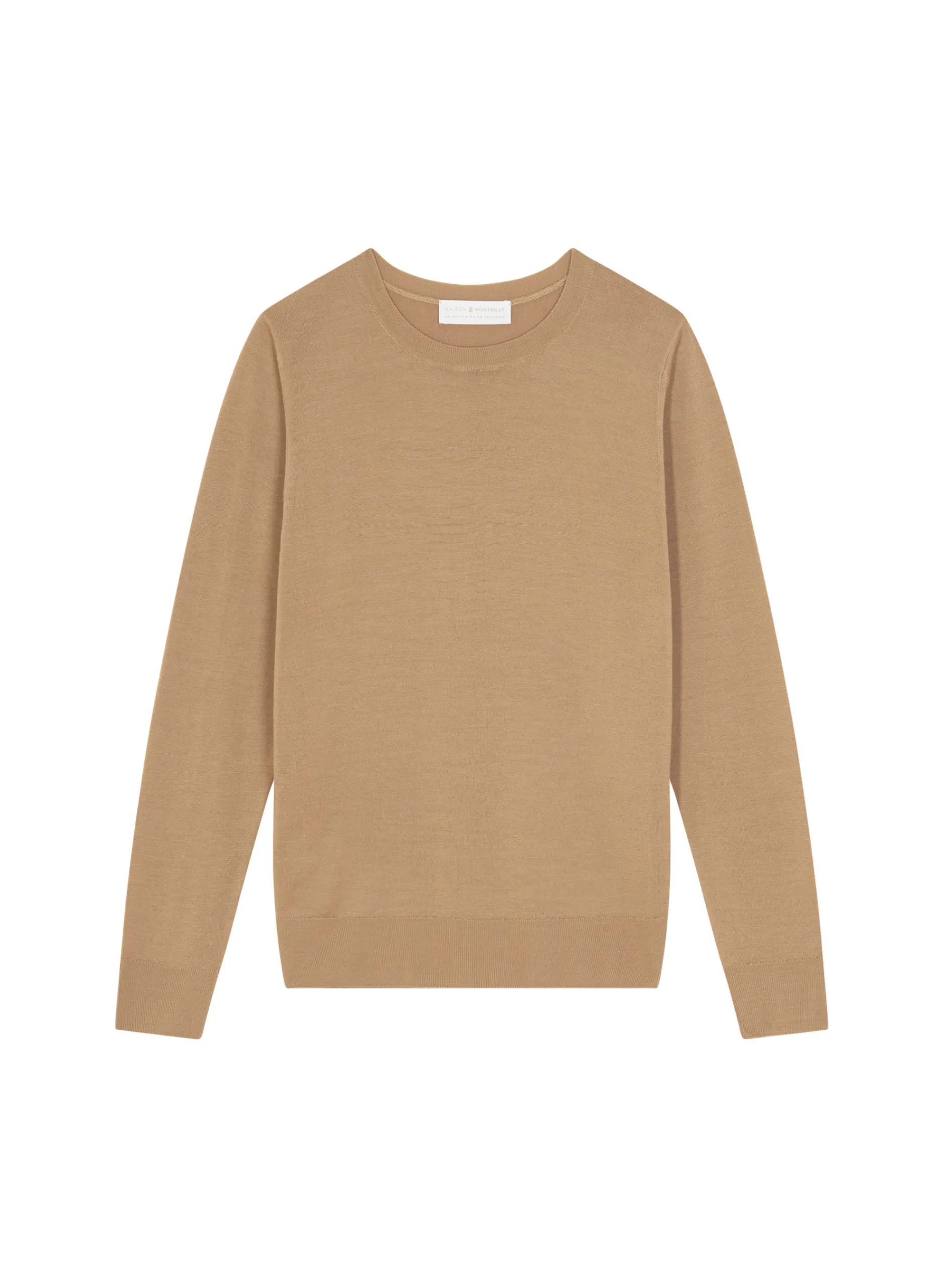 Maison Montagut Pull Col Rond A Point Jersey En Laine Merinos - Asena>Femme Pulls