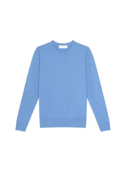 Maison Montagut Pull Col Rond A Point Jersey En Laine Merinos - Asena><noscript><img width=