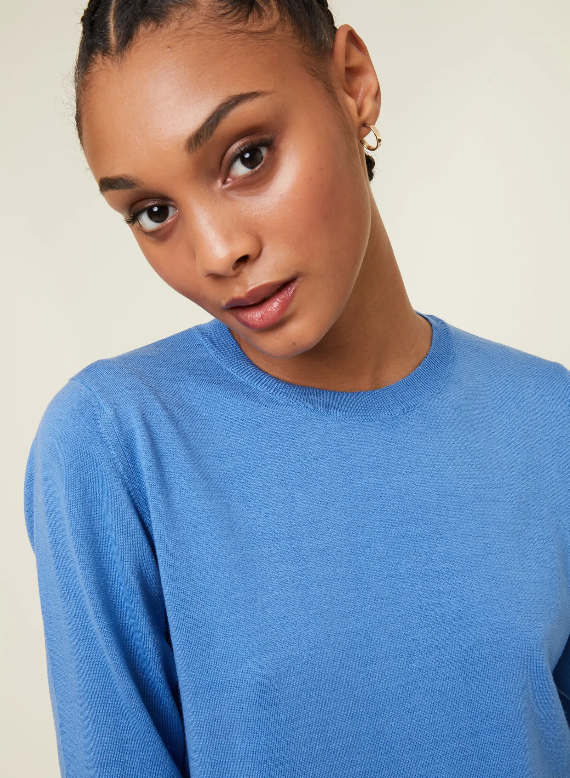 Maison Montagut Pull Col Rond A Point Jersey En Laine Merinos - Asena>Femme Pulls