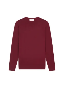 Maison Montagut Pull Col Rond A Point Jersey En Laine Merinos - Asena><noscript><img width=