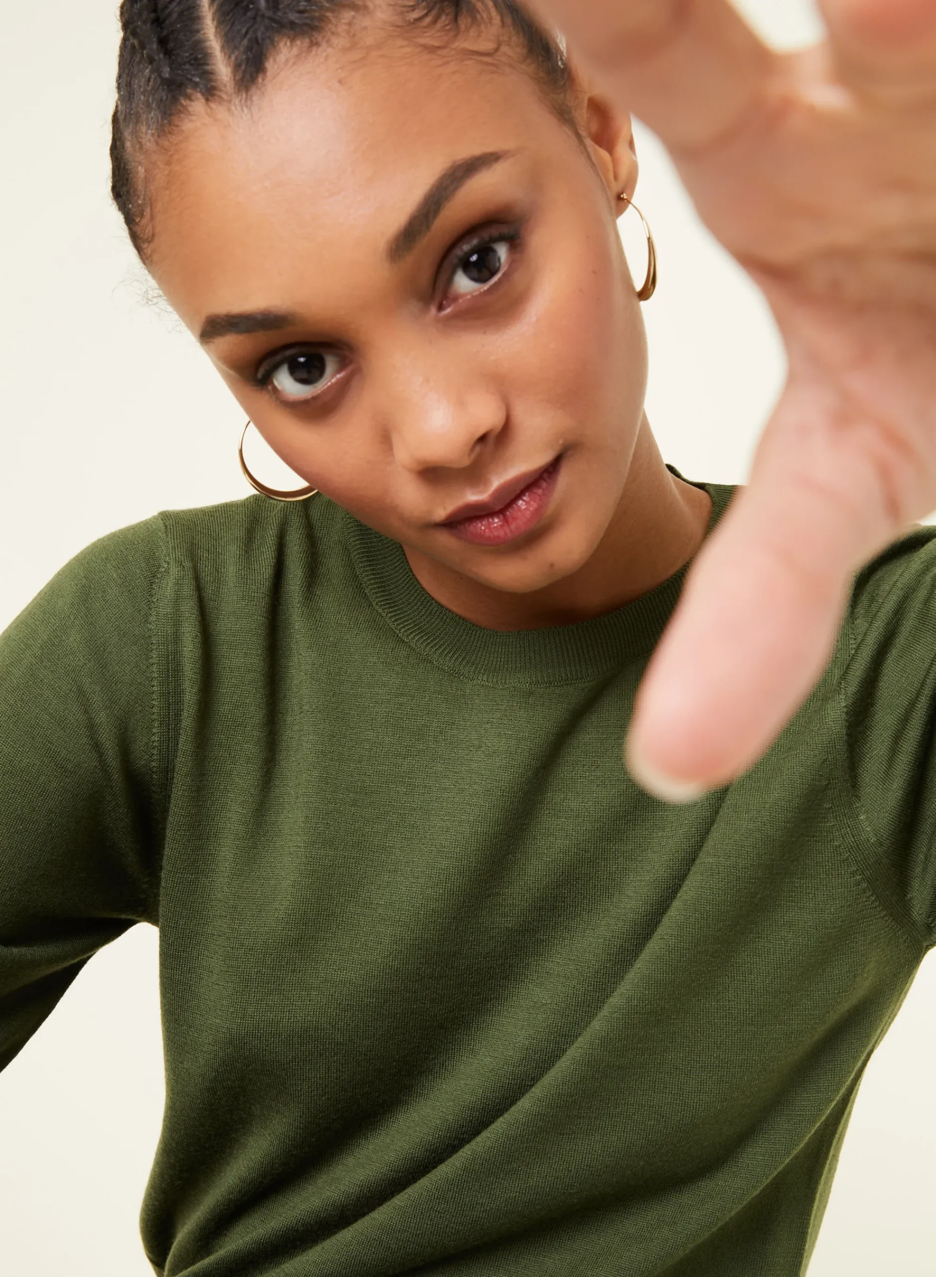 Maison Montagut Pull Col Rond A Point Jersey En Laine Merinos - Asena>Femme Pulls