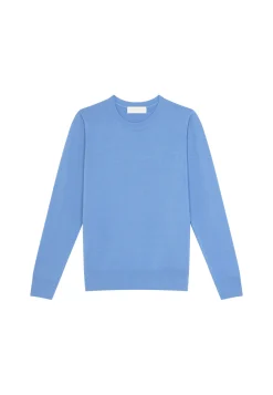 Maison Montagut Pull Col Rond A Point Jersey En Laine Merinos - Asena><noscript><img width=