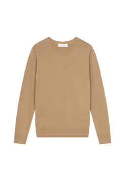 Maison Montagut Pull Col Rond A Point Jersey En Laine Merinos - Asena><noscript><img width=