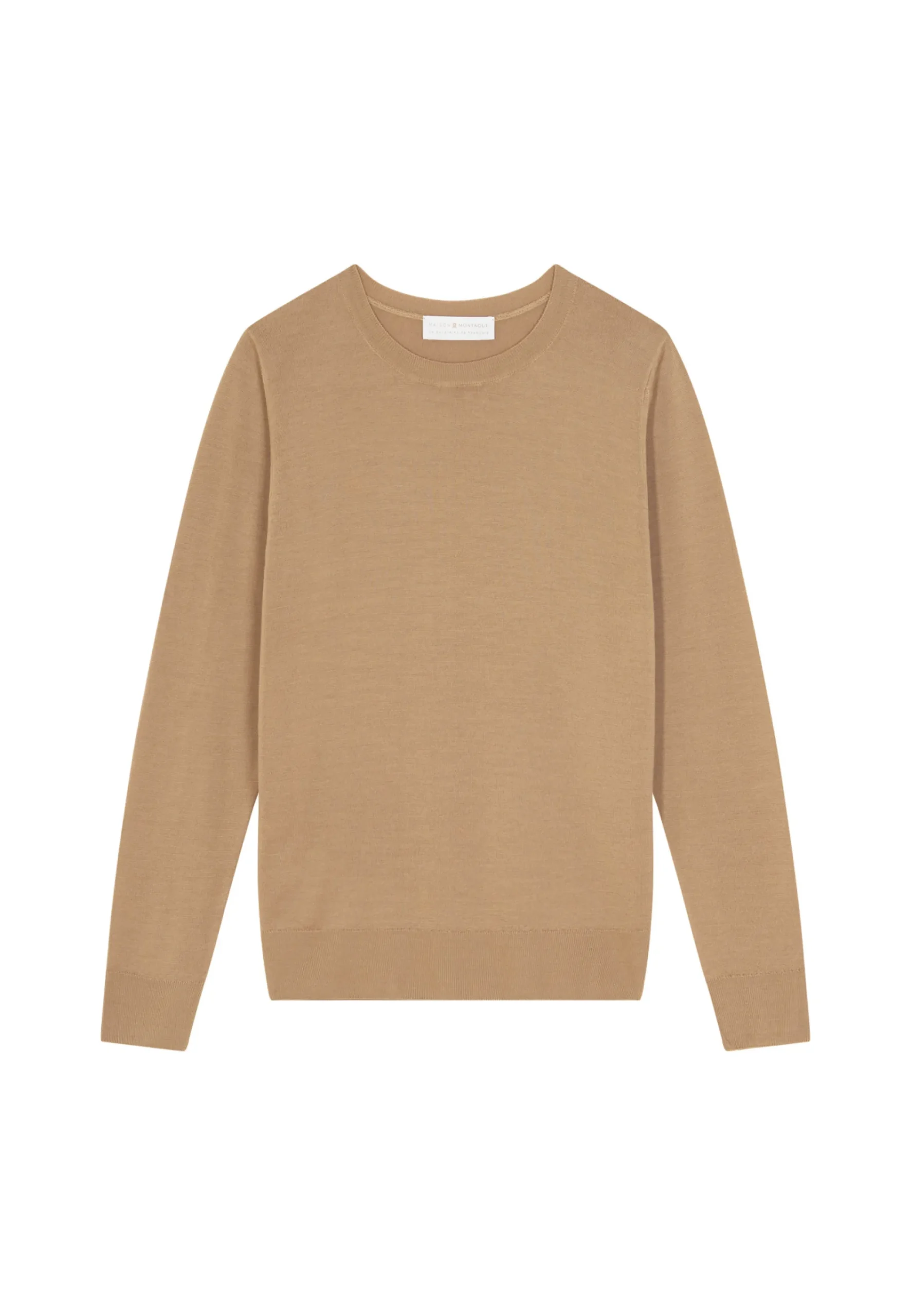 Maison Montagut Pull Col Rond A Point Jersey En Laine Merinos - Asena>Femme Pulls