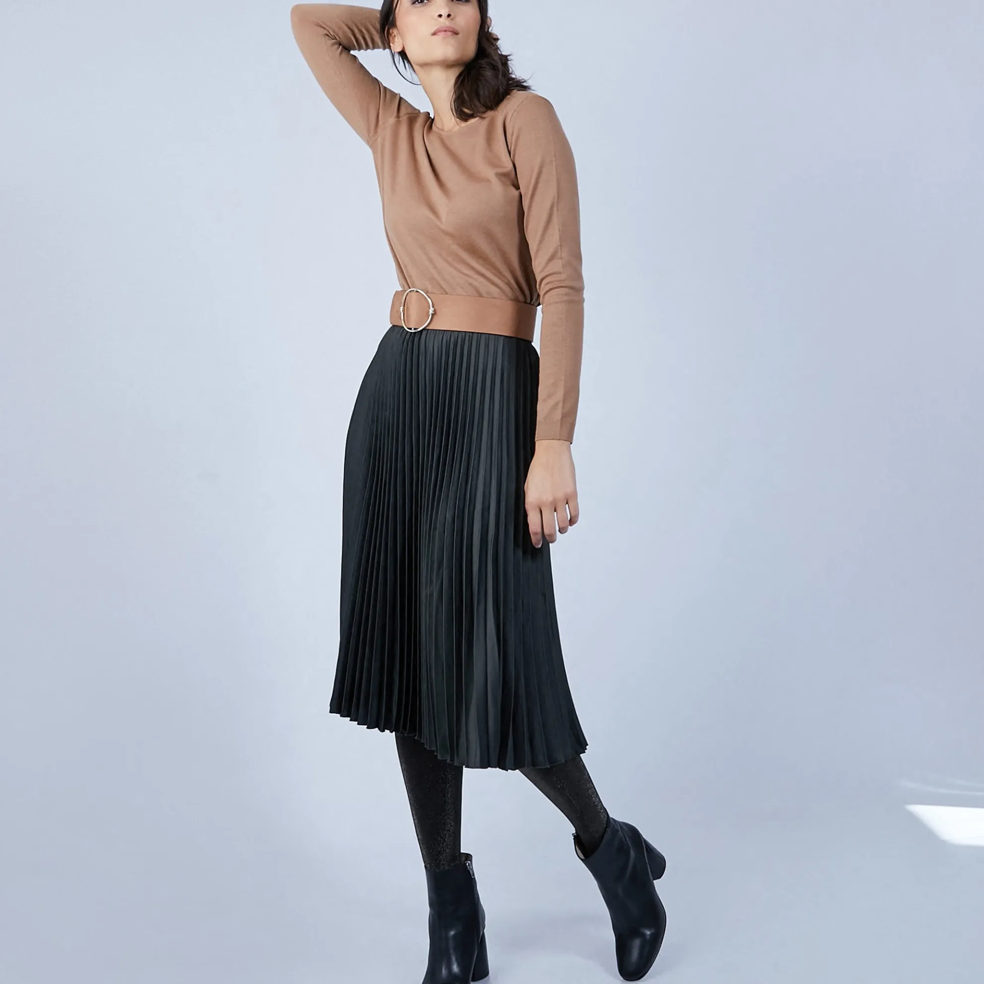 Maison Montagut Pull Col Rond Avec Fentes En Laine Merinos - Betina>Femme Pulls