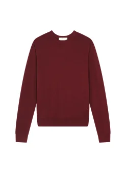 Maison Montagut Pull Col Rond Avec Logo En Laine Merinos - Eddie><noscript><img width=