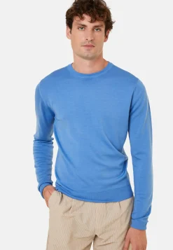 Maison Montagut Pull Col Rond Avec Logo En Laine Merinos - Eddie><noscript><img width=