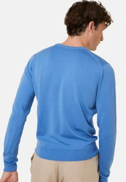 Maison Montagut Pull Col Rond Avec Logo En Laine Merinos - Eddie><noscript><img width=