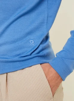 Maison Montagut Pull Col Rond Avec Logo En Laine Merinos - Eddie><noscript><img width=