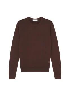 Maison Montagut Pull Col Rond Avec Logo En Laine Merinos - Eddie><noscript><img width=