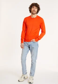 Maison Montagut Pull Col Rond Avec Logo En Laine Merinos - Eddie><noscript><img width=