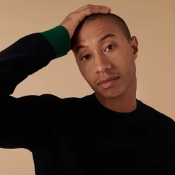 Maison Montagut Pull Col Rond Bicolore En Laine Merinos - Adrien>Homme Pulls